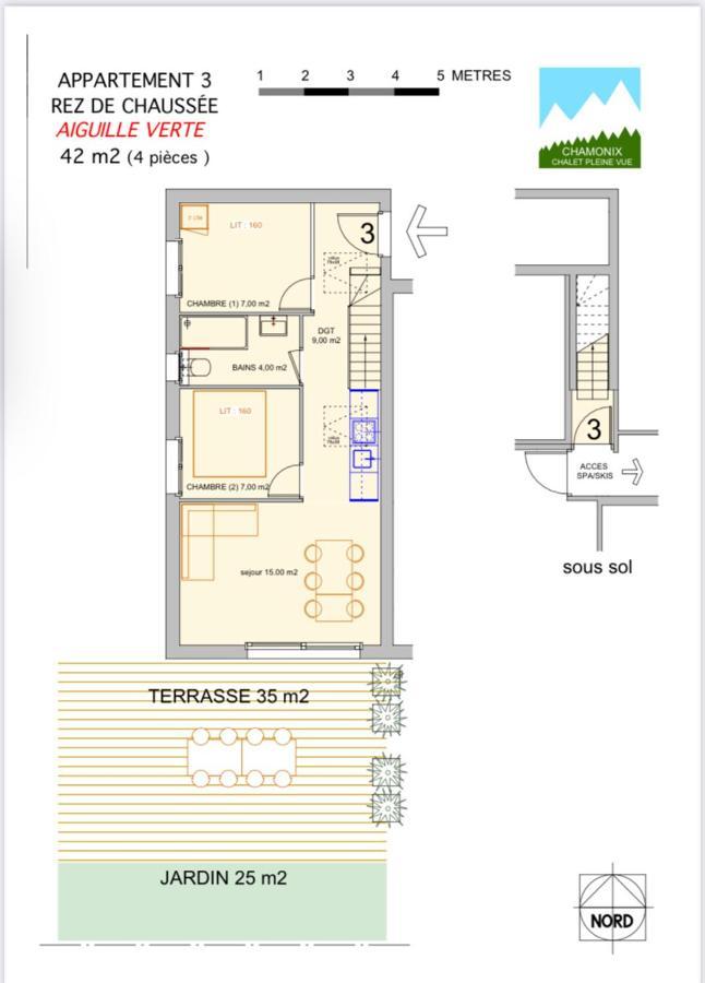 Chalet Pleine Vue&Spa Chamonix Exterior foto